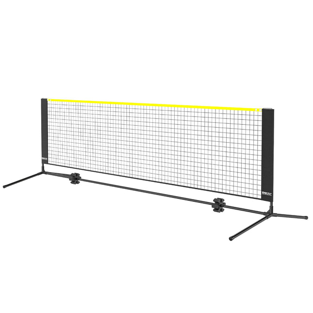 Badminton Net, Height Adjustable Volleyball Net, 10ft Wide Foldable Pickleball Net, Portable Easy Setup Tennis Net Set with Poles, Stand and Carry Bag, for Kids Backyard Game Indoor Outdoor Use