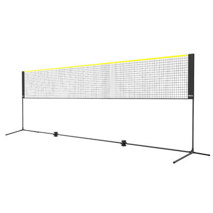 Badminton Net, Height Adjustable Volleyball Net, 17ft Wide Foldable Pickleball Net, Portable Easy Setup Tennis Net Set with Poles, Stand and Carry Bag, for Kids Backyard Game Indoor Outdoor Use
