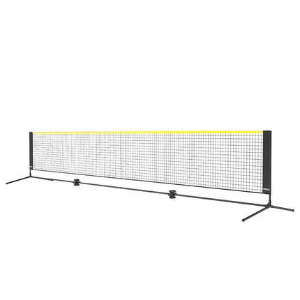 Badminton Net, Height Adjustable Volleyball Net, 17ft Wide Foldable Pickleball Net, Portable Easy Setup Tennis Net Set with Poles, Stand and Carry Bag, for Kids Backyard Game Indoor Outdoor Use