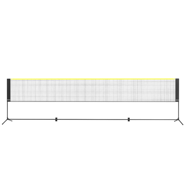 Badminton Net, Height Adjustable Volleyball Net, 17ft Wide Foldable Pickleball Net, Portable Easy Setup Tennis Net Set with Poles, Stand and Carry Bag, for Kids Backyard Game Indoor Outdoor Use