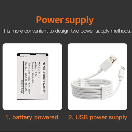 Smart Digital Door Viewer With Motion Detection And Video Alarm - 4.3 Screen - Tf Card Support - Gold-1915196564528304137