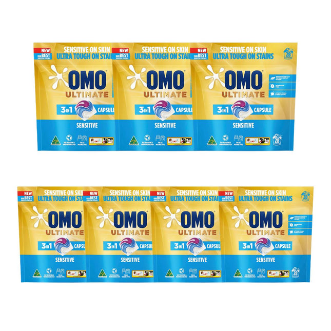 Omo Ultimate 3in1 Sensitive 196 Laundry Capsules-1973194178443743232