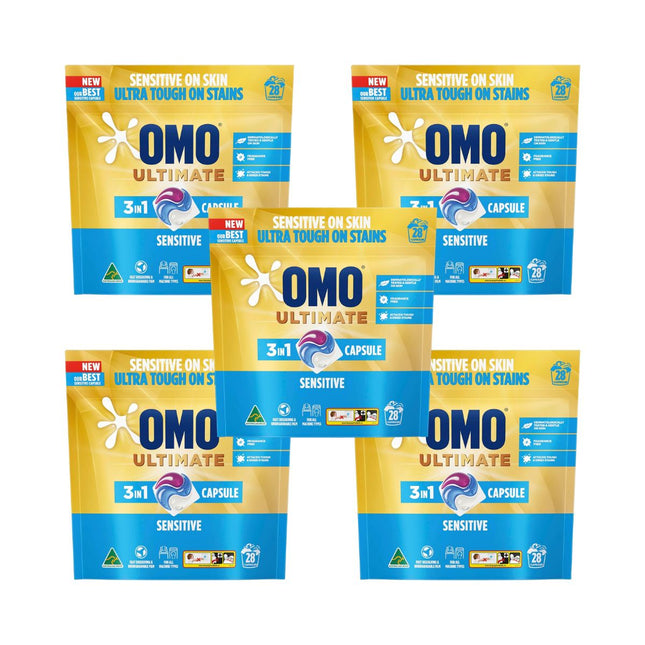 Omo Ultimate 3in1 Sensitive 140 Laundry Capsules-1960920164916662272
