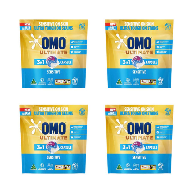 Omo Ultimate 3in1 Sensitive 112 Laundry Capsules-1960920164077801472