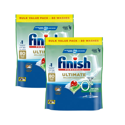 Finish Ultimate 0% Foam 160 Dishwasher Tablets-1960920166481137664