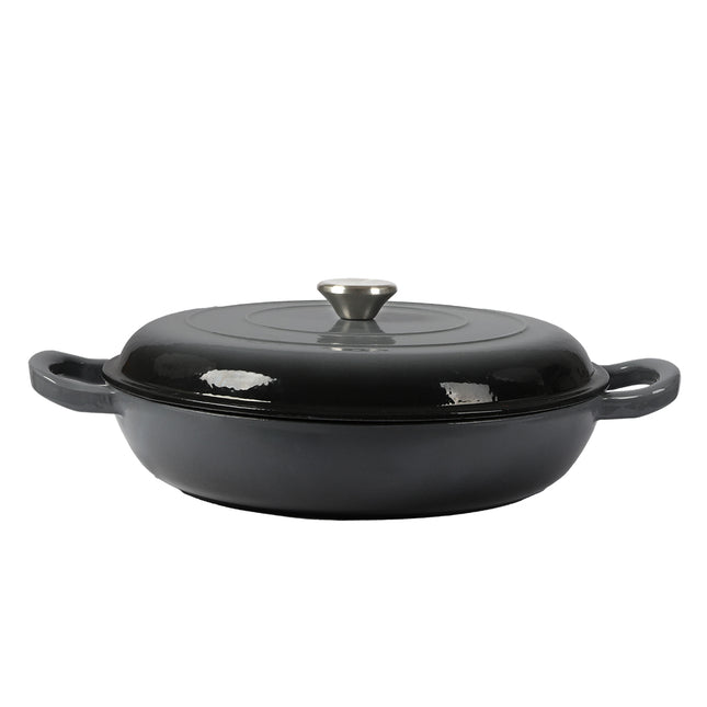 3.5L Enamel Dutch Oven Pan in Black Colour-1954802796293394432