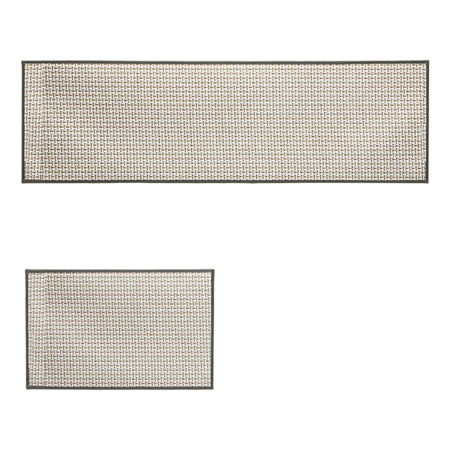 Marlow Kitchen Rug 2PCS Woven Non Slip Absorbent Grey-1973193519933820928