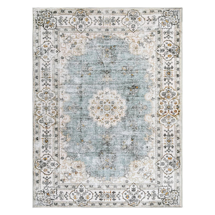 Marlow Floor Rug Short Pile Washable Vintage Carpet Soft Plush Non Slip 160x120-1954802390494482432