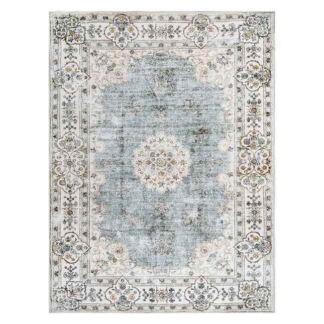 Marlow Floor Rug Short Pile Washable Vintage Carpet Soft Plush Non Slip 160x120-1954802390494482432