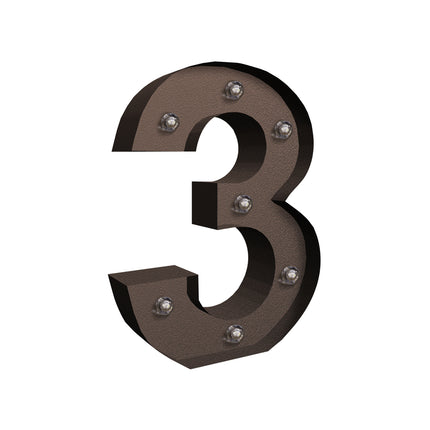 LED Metal Number Lights Free Standing-1954803090217635840