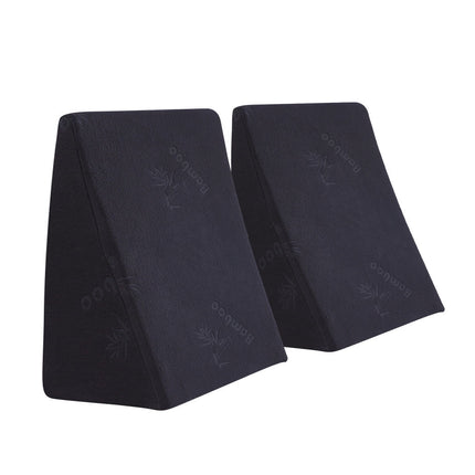 Cool Gel Memory Foam Bed Wedge Pillow Black 25+30-1973193851283836928