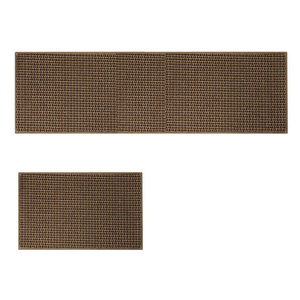 Marlow Kitchen Rug 2PCS Woven Non Slip Absorbent Brown-1975420339592761344