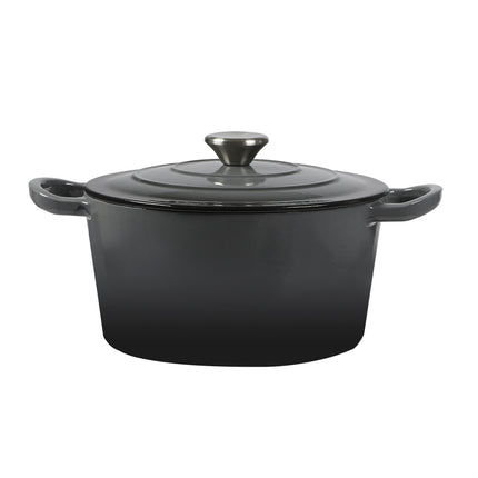 TOQUE 4L Enamel Dutch Oven Pot in Black Colour-1973193930577154048