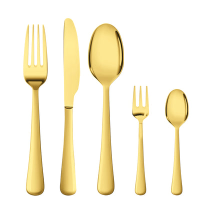 Stainless Steel Cutlery Set Travel Knife Gold-1975420476696170496