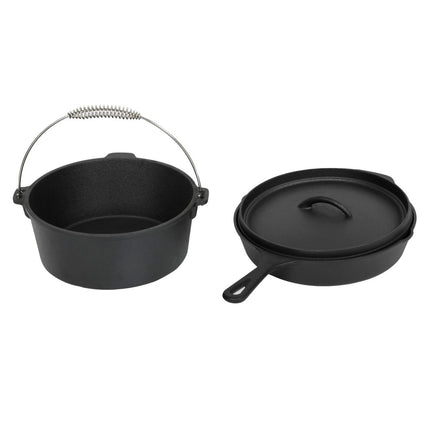 Toque 3PCS Cast Iron Frying Pan and Cast Iron Pot Set-1960920176627159040