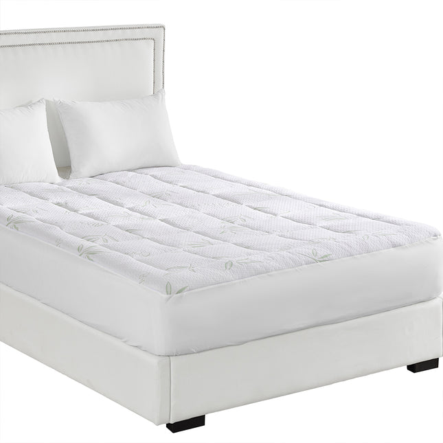 Dreamz Bamboo Pillowtop Mattress Topper Queen-1954802864912207872