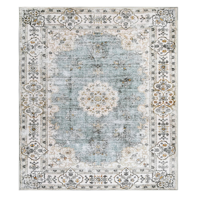 Marlow Floor Rug Short Pile Washable Vintage Carpet Soft Plush Non Slip 200x230-1975420390847156224
