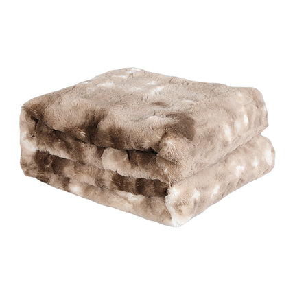 Dreamz Luxury Tie-dyed Blanket Brown 127cm x 152cm-1973193426723803136