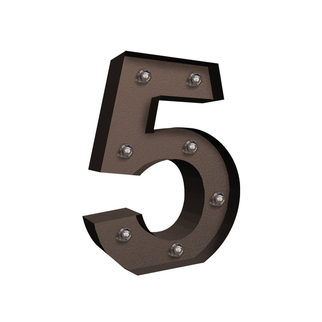 LED Metal Number Lights Free Standing-1954803064510746625