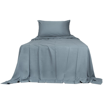 Dreamz 3pcs Sinigle Size 100% Bamboo Bed Sheet Set in Grey Colour Single-1973194027796926465