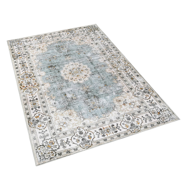 Marlow Floor Rug Short Pile Washable Vintage Carpet Soft Plush Non Slip 160x120-1975420390687772673