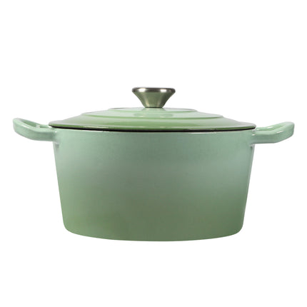 TOQUE 4L Enamel Dutch Oven Pot in Green Colour-1973193930761703425