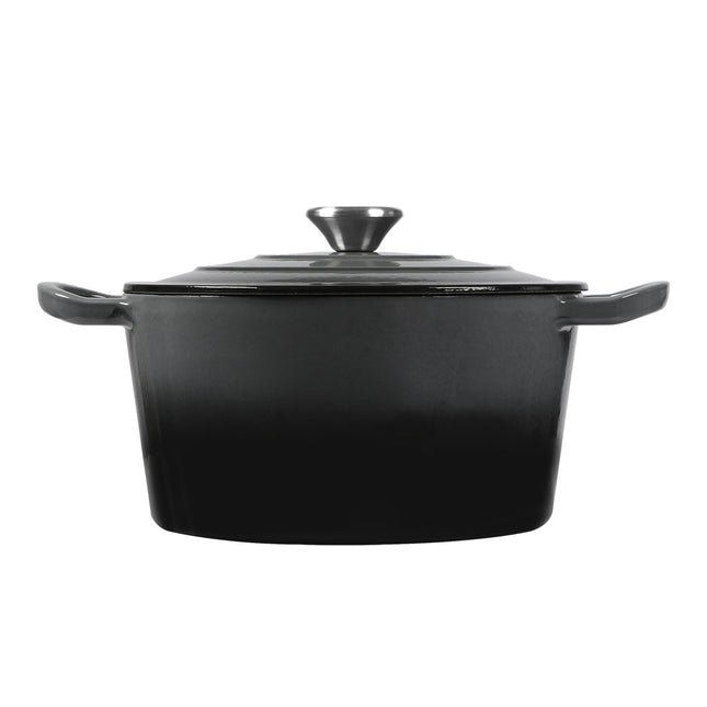 TOQUE 4L Enamel Dutch Oven Pot in Black Colour-1973193930577154049