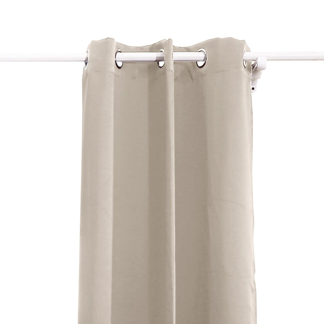 2x Blockout Curtains Panels 3 Layers Beige CD1003-132X213-GR-1954802970528976897