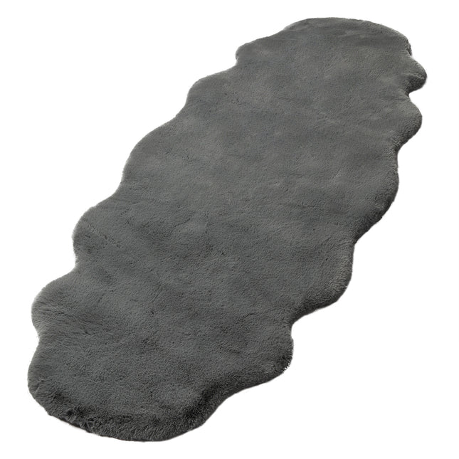 Marlow Floor Rug Area Rugs Cloud Fluffy 80X200cm Grey-1954802714525437953
