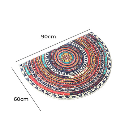 Marlow Door Mat Half Moon Semi-Circle Rug 60x90-1973193864596557826
