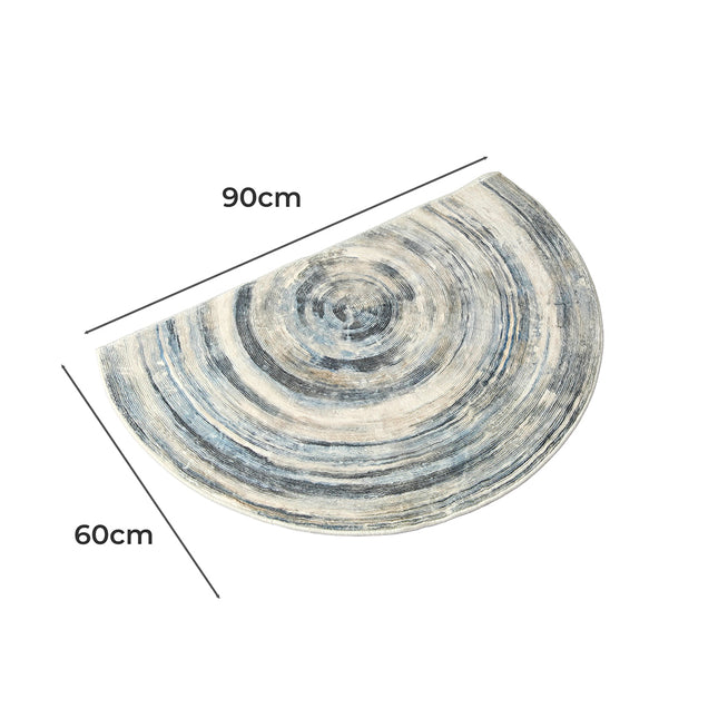 Marlow Door Mat Half Moon Semi-Circle Rug 60x90-1973193864986628098