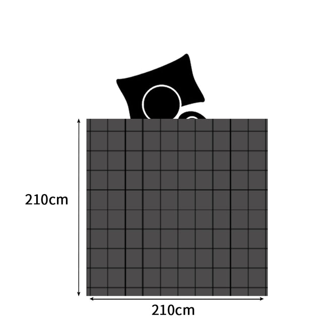 DreamZ Quilt Doona Comforter Blanket Grey Queen-1954802584166469634