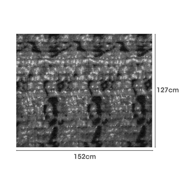 Dreamz Luxury Tie-dyed Blanket Grey 127cm x 152cm-1954802367421616130