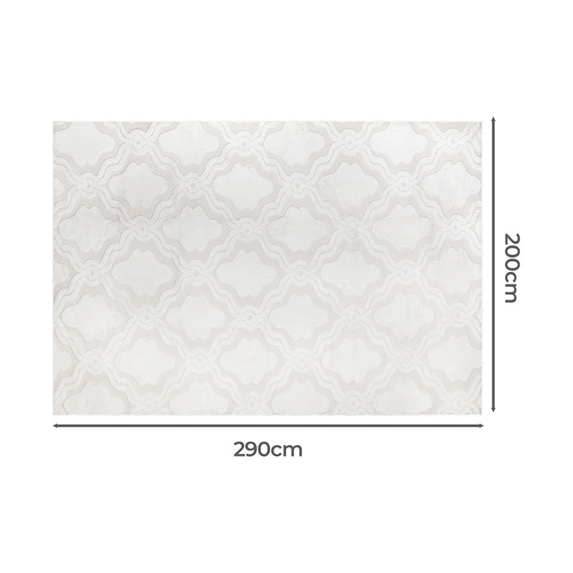 Marlow Floor Rugs Soft Shaggy 10mm Pile 200x290-1973193451700883458