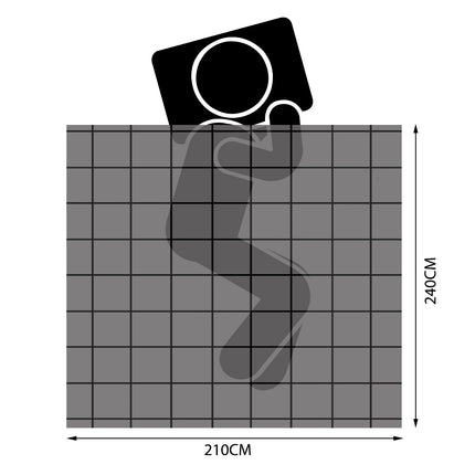 DreamZ Duck Down Feather Quilt 200GSM King-1954803025503719426