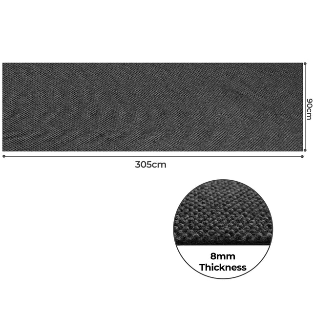 Marlow Extra Large Floor Rug Outdoor 90cm x 305cm Grey-1975420340330958850