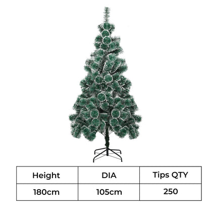 Santaco 1.8M 250 Tips Christmas Tree Full Pine Needle-1973193579773956098