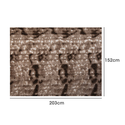 Dreamz Luxury Tie-dyed Blanket Brown 152cm x 203cm-1954802366846996482