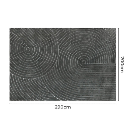 Marlow Floor Rug Soft Polyester Carpet Non Slip Plush Shaggy Rugs Geometric-1973193451327590402