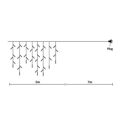 Curtain Fairy String Lights Wedding Cool White 300 LED-1954803087348731906