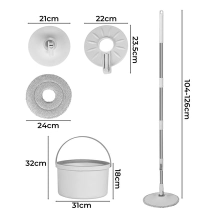 Cleanflo Spin Mop and Bucket Set Dry-1973193868992188418