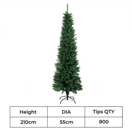 Santaco 2.1M 800Tips Pencil Christmas Tree-1973193580684120066