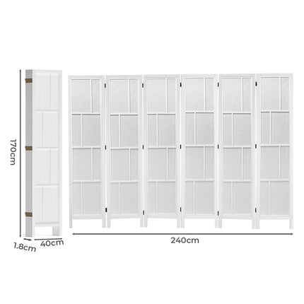 Levede 6 Panel Room Divider 170cm Freestanding Screen-1973194197406191618