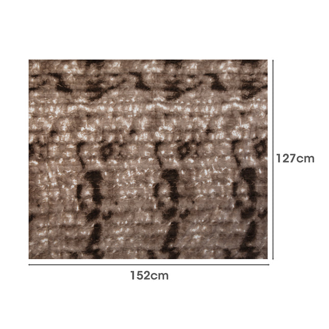 Dreamz Luxury Tie-dyed Blanket Brown 127cm x 152cm-1973193426723803138
