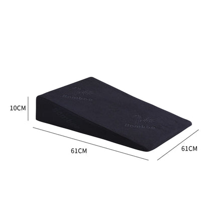 Cool Gel Memory Foam Bed Wedge Pillow With Cover Black 10-1973193850927321090
