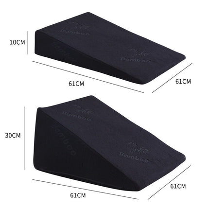 Cool Gel Memory Foam Bed Wedge Pillow With Cover-1973193472395579394