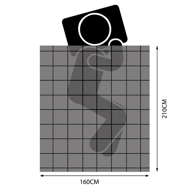 DreamZ Duck Down Feather Quilt 200GSM King Single-1973193829087580162