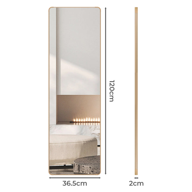 Yezi 120cm Wall Mounted Full Length Mirror Door Hanging-1973193505610272770