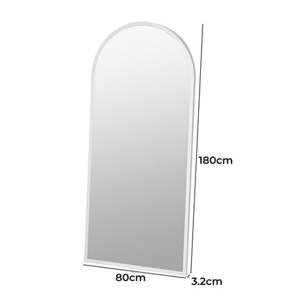 Yezi Floor Mirror Full Length Mirrors 1.8M White-1954803006545465346