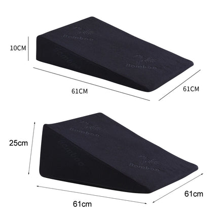 Cool Gel Memory Foam Bed Wedge Pillow With Cover-1973193472198447106